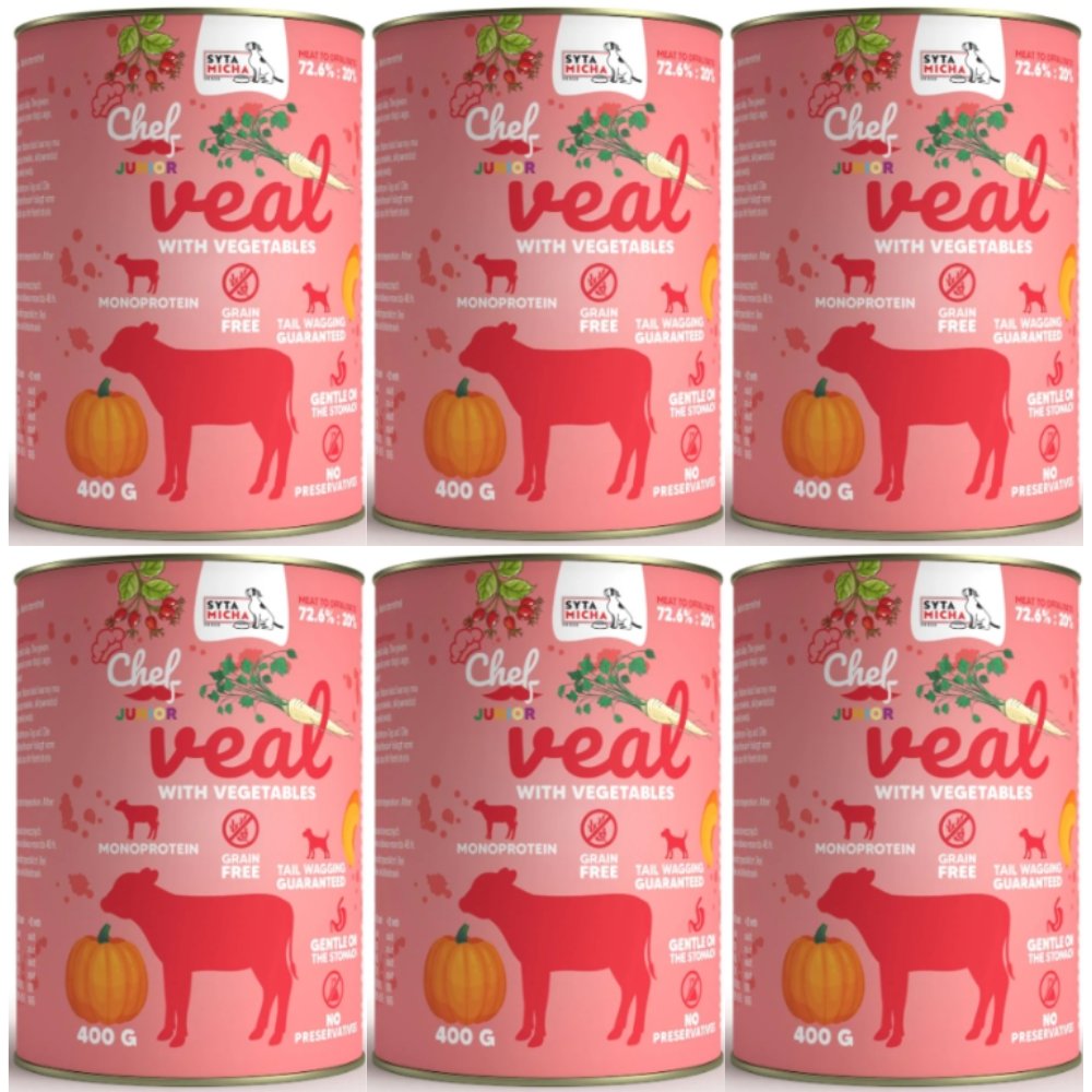 Syta Micha cielęcina junior 400 g × 6
