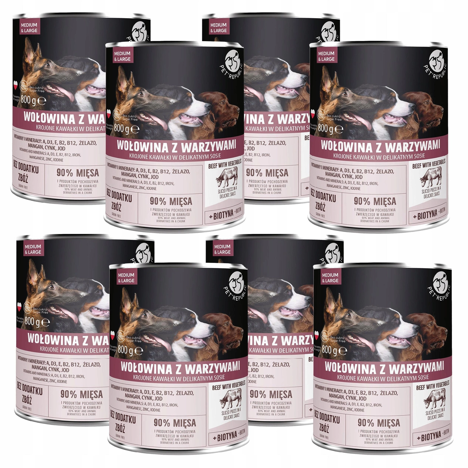 Pet Republic wołowina 800 g × 8