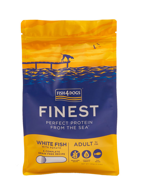 Fish4Dogs Finest biała ryba adult małe rasy 1,5 kg