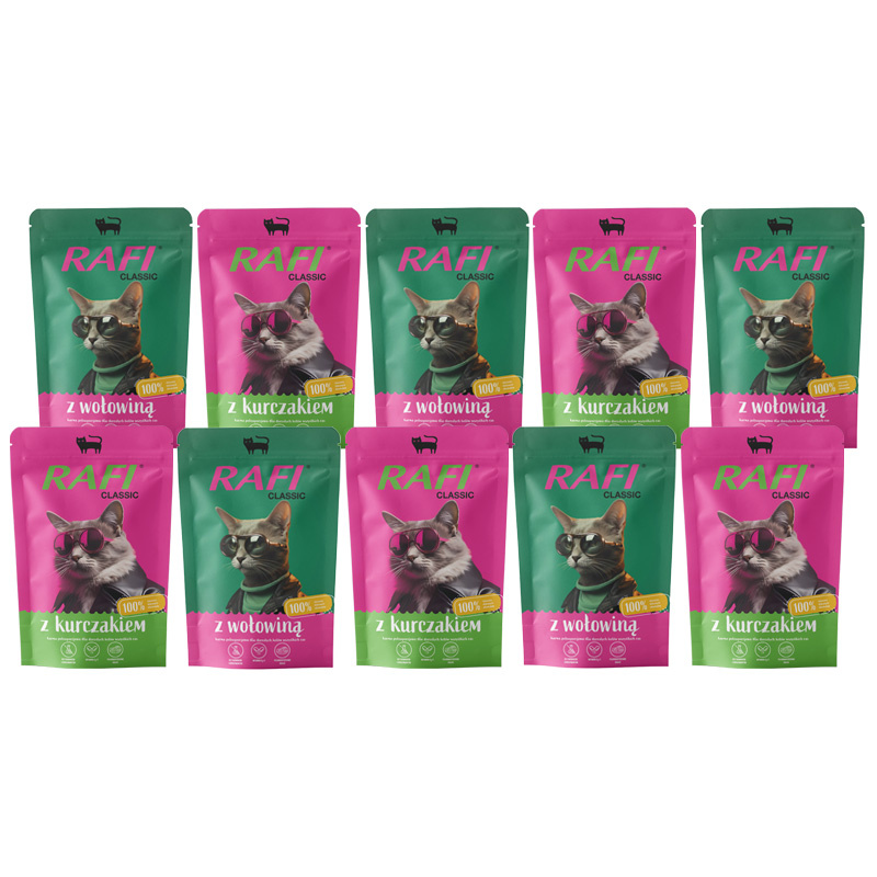 Rafi Classic mix smaków adult 100 g × 10