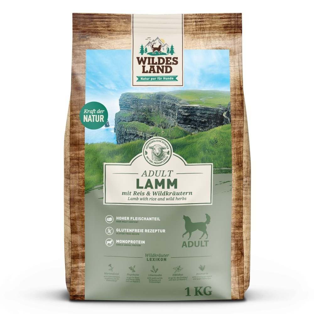 Wildes Land jagnięcina z ryżem adult 1 kg
