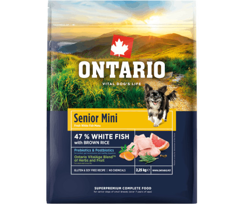 Ontario ryba senior małe rasy 2,25 kg