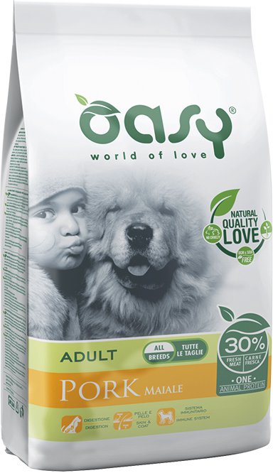 Oasy One Animal Protein wieprzowina adult średnie rasy, duże rasy 12 kg