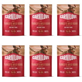 Carnilove dzik, indyk adult 300 g × 6
