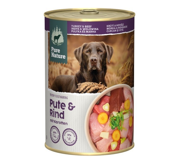 Pure Nature indyk, wołowina adult 400 g