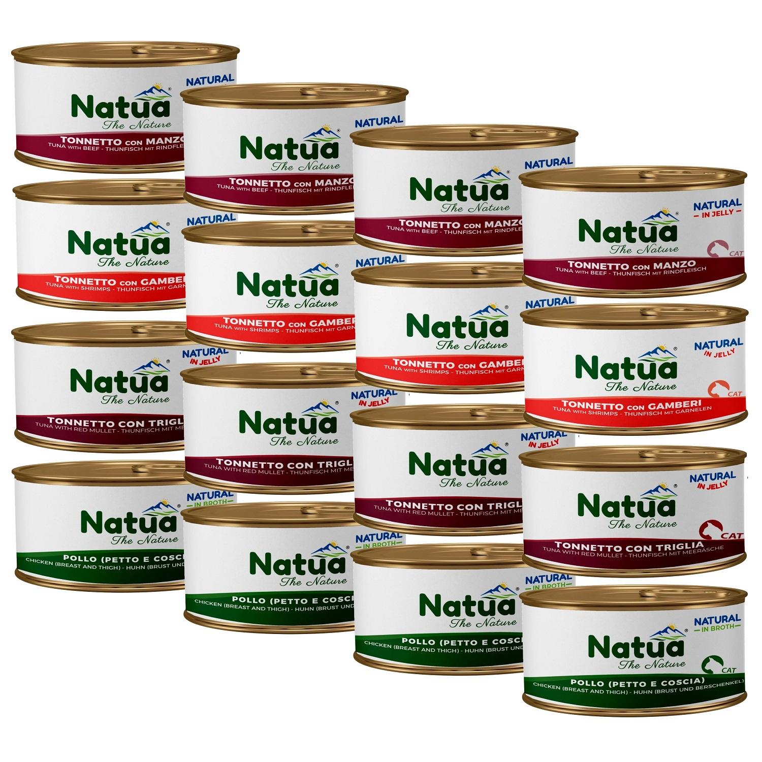 Natua Natural mix smaków w galaretce 85 g × 16
