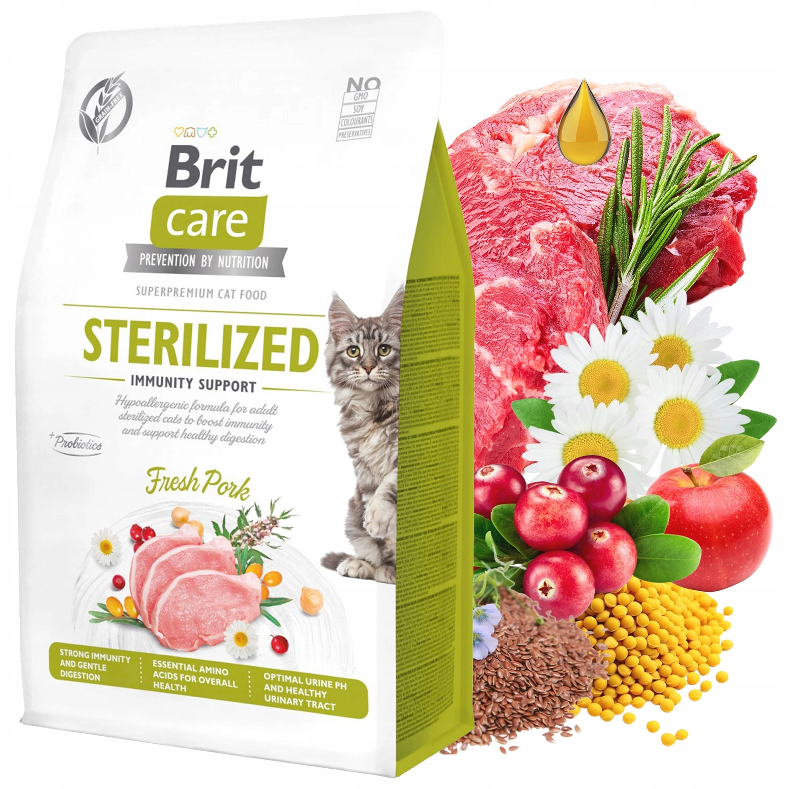 Brit Care Sterilised wieprzowina adult 2 kg