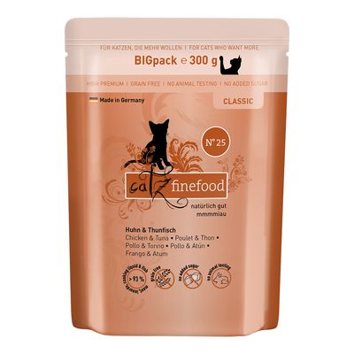 Catz Finefood Classic kurczak, tuńczyk w bulionie adult 300 g × 24