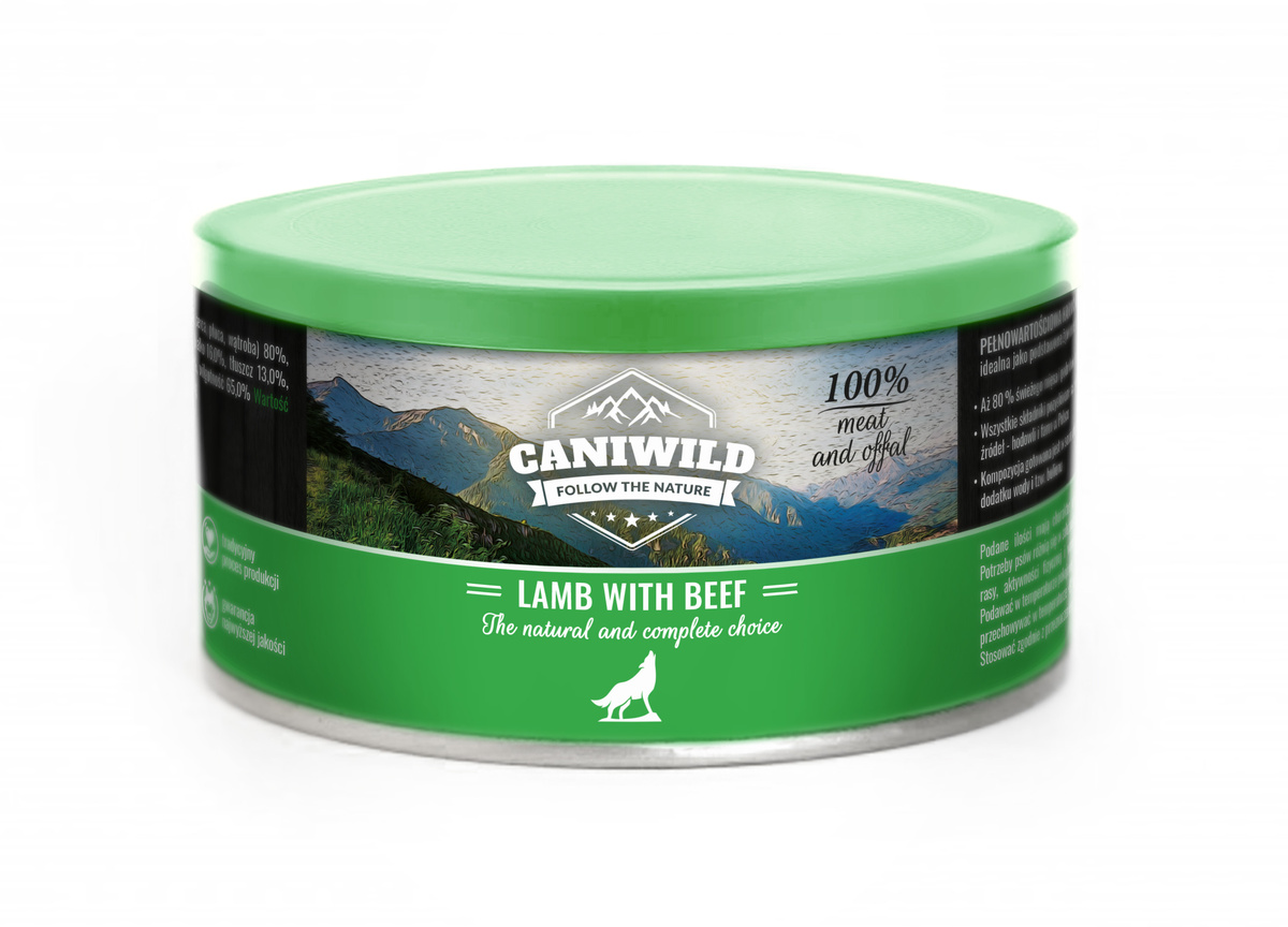 Caniwild jagnięcina, wołowina 410 g