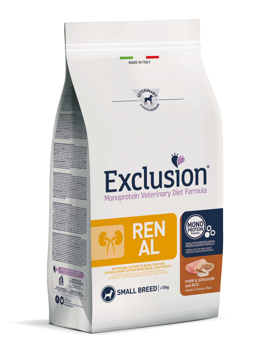 Exclusion Renal wieprzowina adult małe rasy 2 kg