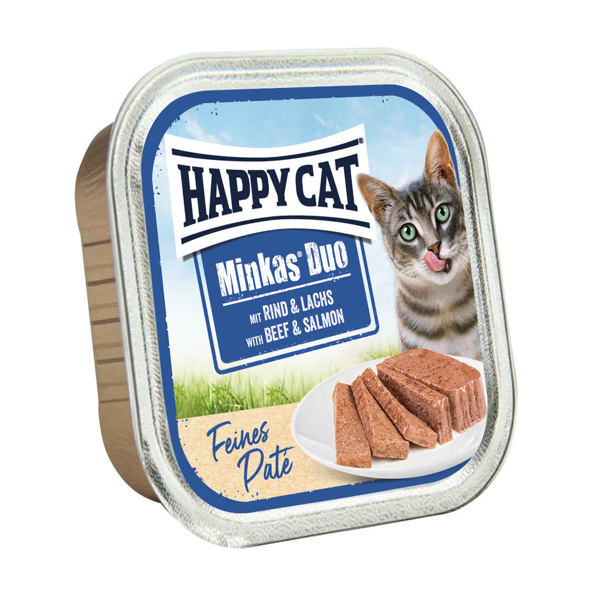 Happy Cat Minkas Duo wołowina, łosoś pasztet adult 100 g