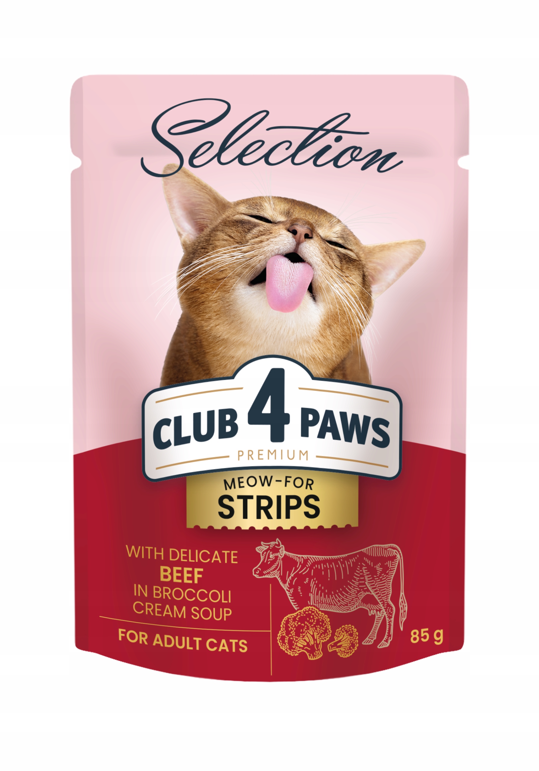 Club 4 Paws Selection wołowina w bulionie adult 85 g