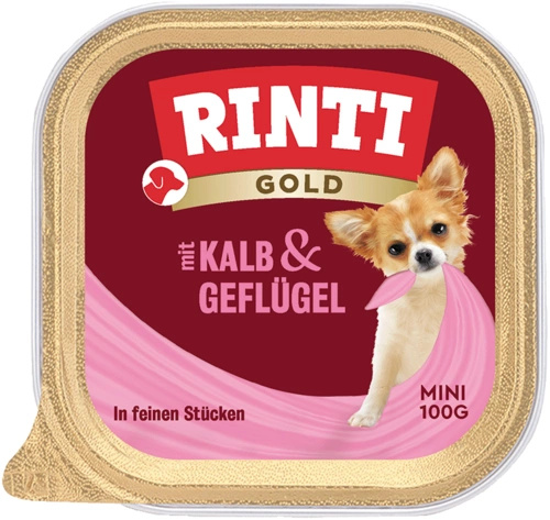 Rinti Gold cielęcina, drób adult małe rasy 100 g