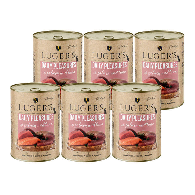 Luger's Daily Pleasures Sterilised tuńczyk, łosoś 400 g × 6