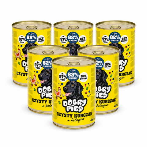 Dobry Pies Mono kurczak 400 g × 6