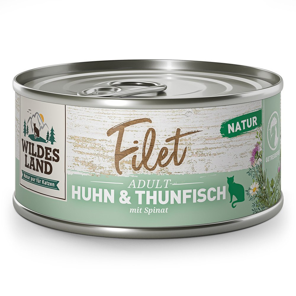 Wildes Land Filet kurczak, tuńczyk kawałki adult 80 g