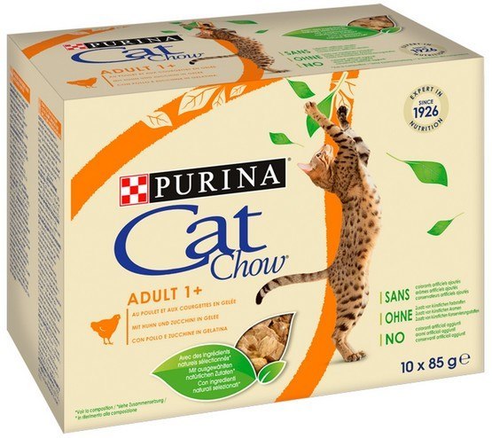Purina Cat Chow kurczak 85 g × 10