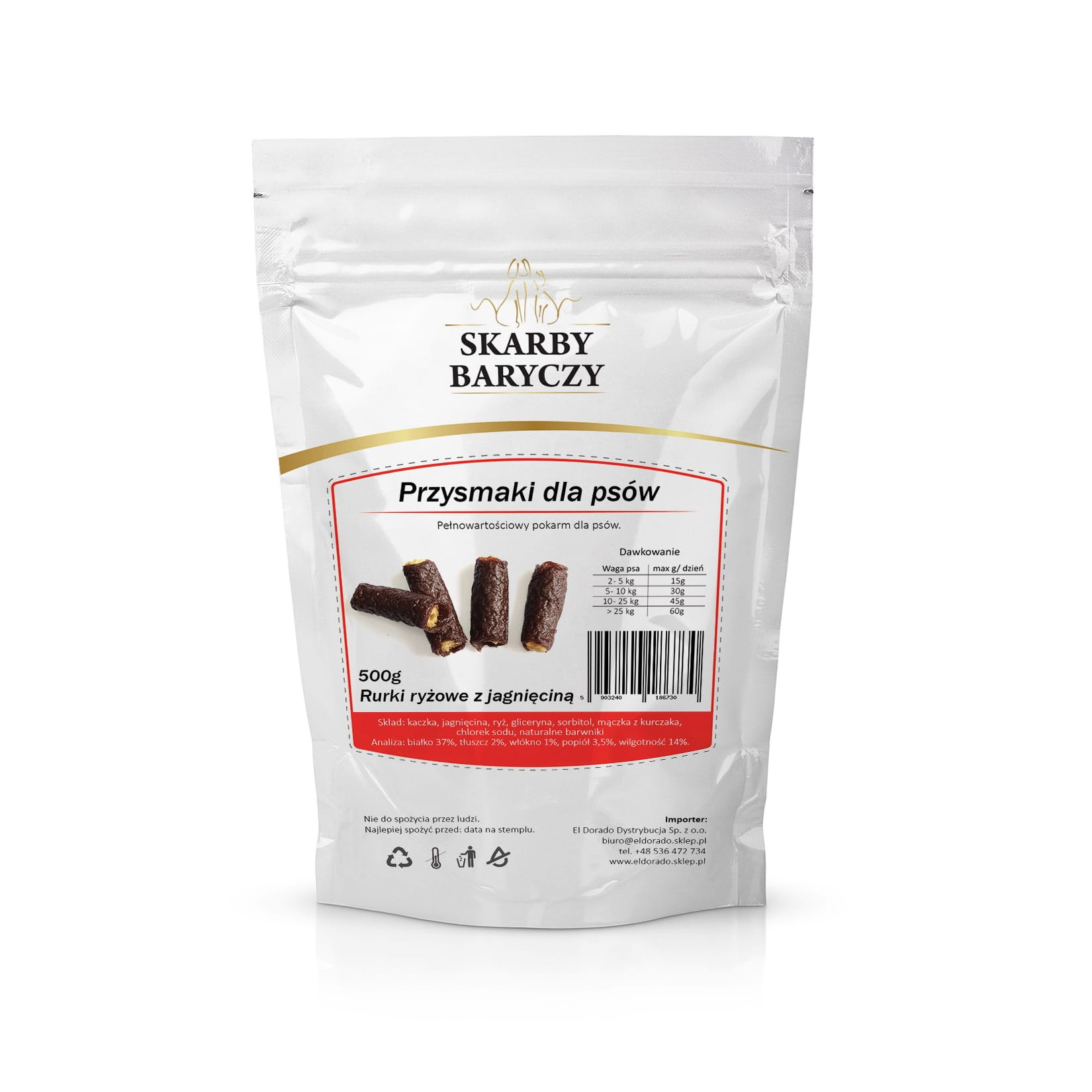 Skarby Baryczy jagnięcina z ryżem 500 g