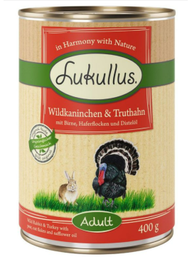 Lukullus Natural dziki królik i indyk 400 g