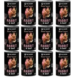 Paka Zwierzaka Seventh Heaven królik, wołowina 400 g × 12
