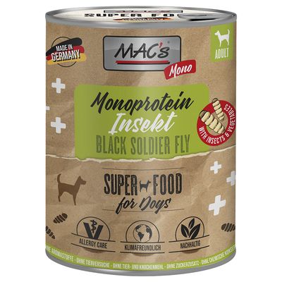 MAC's Monoprotein czarna mucha, owady 750 g × 6