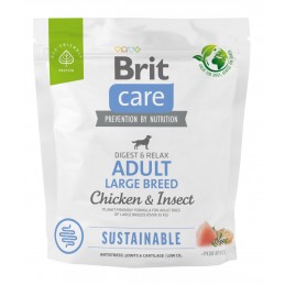 Brit Care kurczak, owady adult duże rasy 1 kg