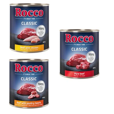 Rocco Classic drób, jagnięcina, kurczak, wołowina adult 800 g × 6