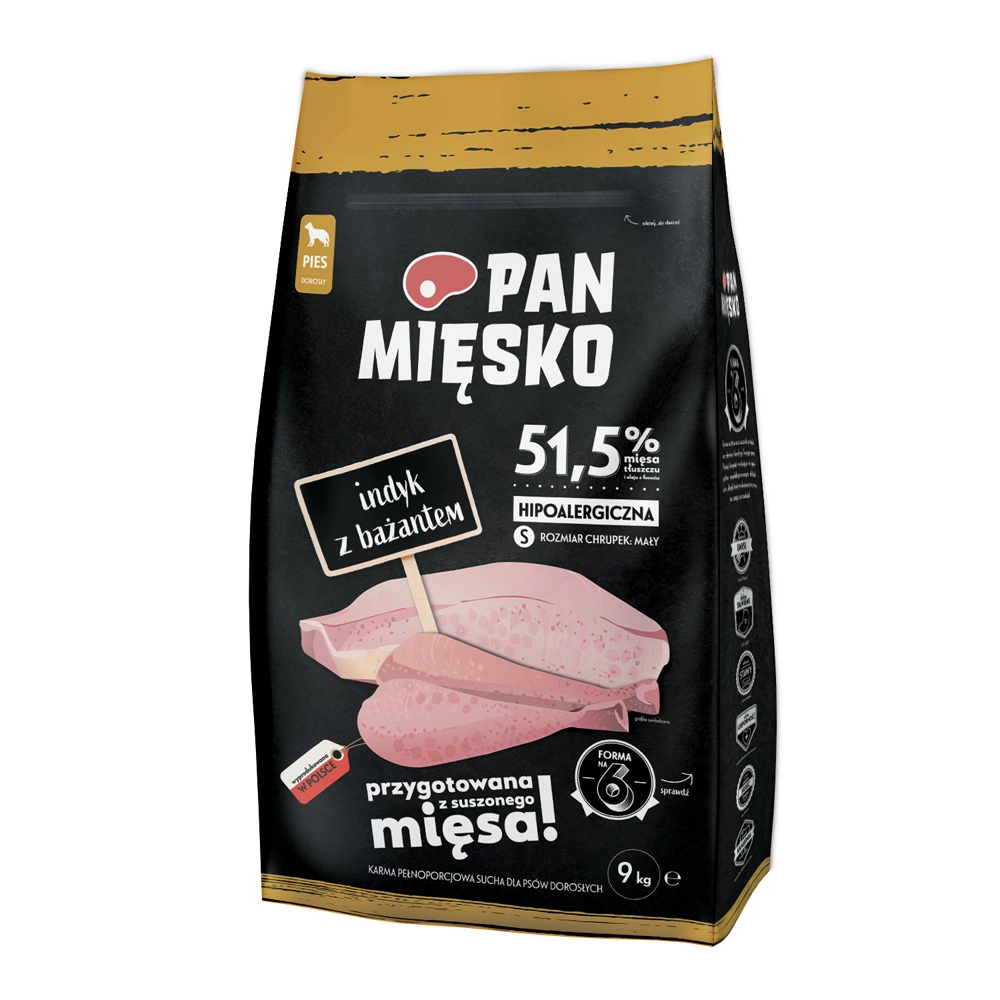 Pan Mięsko indyk, bażant adult małe rasy 9 kg