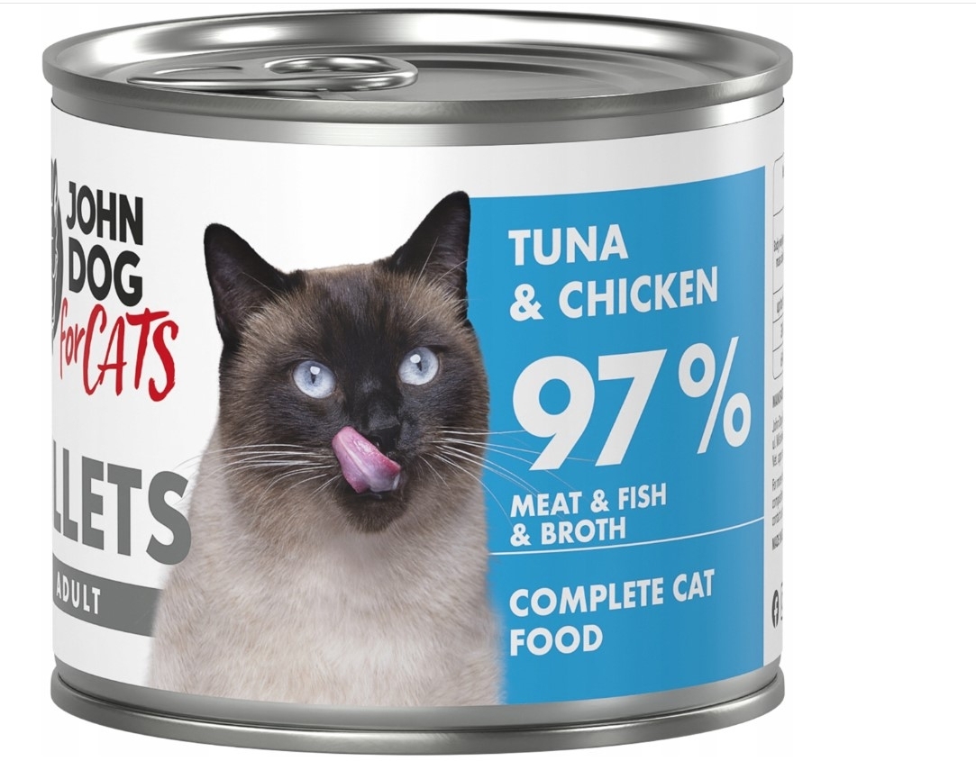 John Dog For Cats kurczak, tuńczyk kawałki adult 140 g