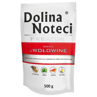Dolina Noteci Premium wołowina adult 500 g × 20