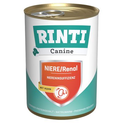Rinti Canine Renal kurczak adult 400 g × 12