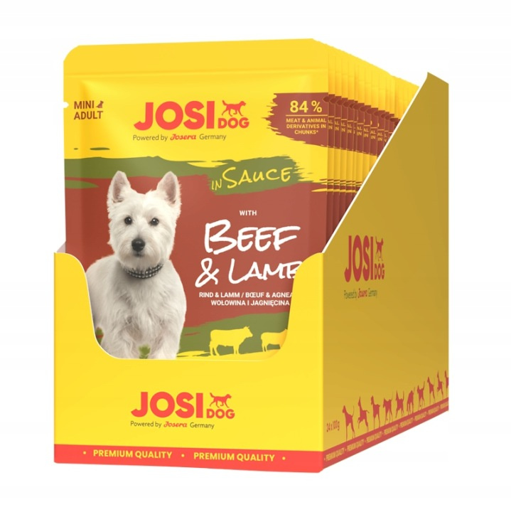 Josera JosiDog jagnięcina, wołowina małe rasy 100 g × 24