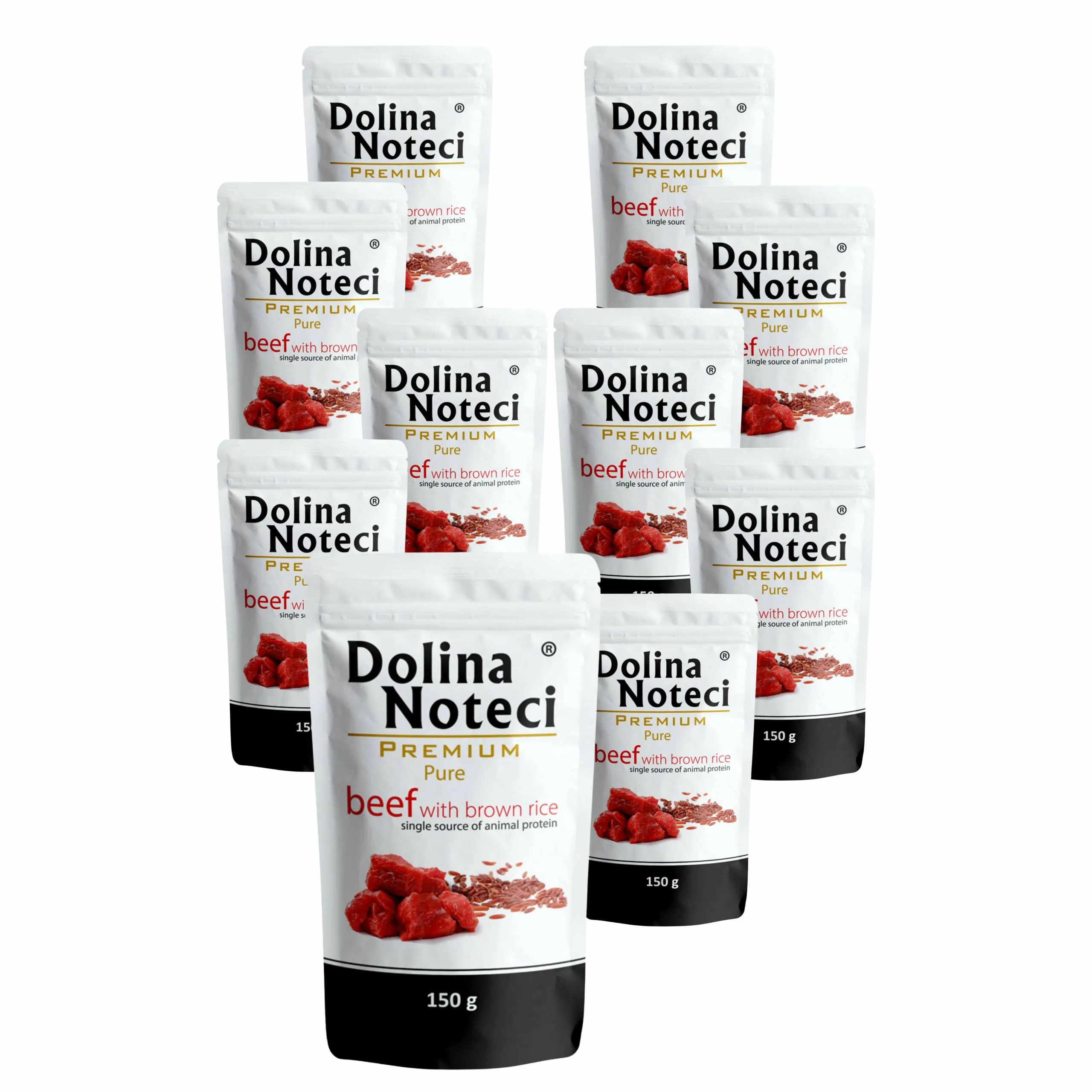 Dolina Noteci Premium Pure wołowina z ryżem adult 150 g × 10