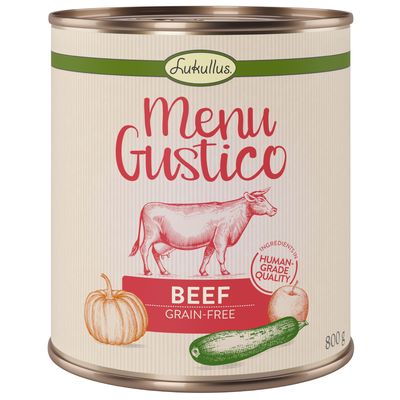 Lukullus Menu Gustico wołowina adult 800 g × 12