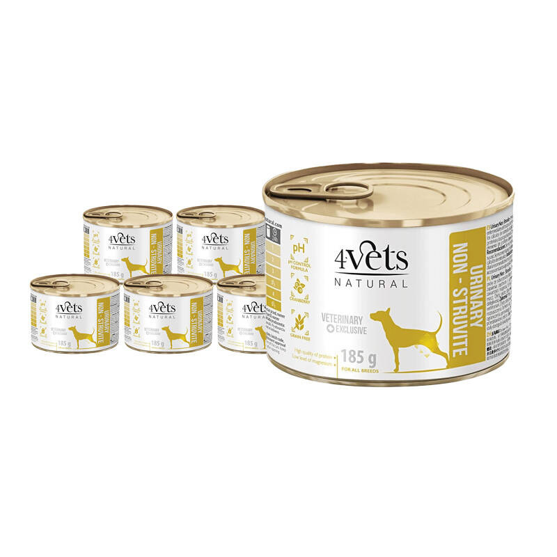 4Vets Natural Urinary Non-struvite 185 g × 6
