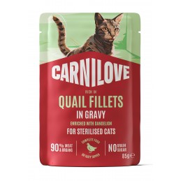 Carnilove Sterilised przepiórka w sosie adult 85 g