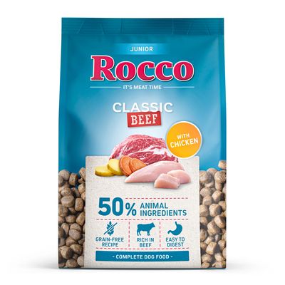 Rocco Classic kurczak, wołowina junior 1 kg