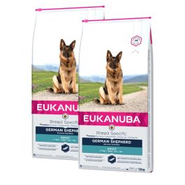 Eukanuba Breed Specific kurczak adult 12 kg × 2