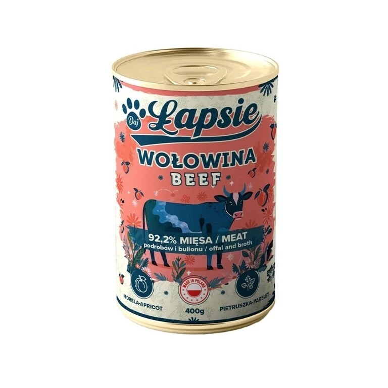Łapsie Łapsie wołowina adult 400 g