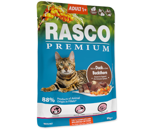 Rasco Premium kaczka z rokitnikiem w sosie adult 85 g