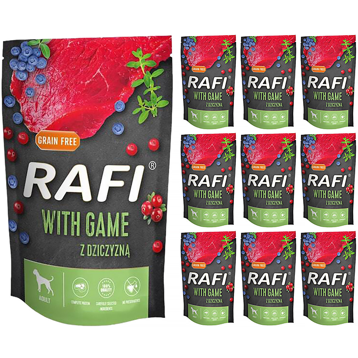 Rafi dziczyzna adult 500 g × 10