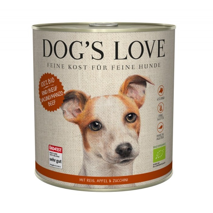 Dog's Love Bio wołowina adult 800 g