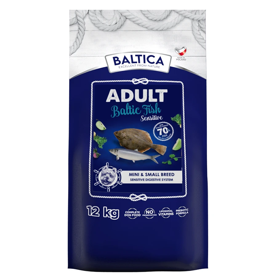Baltica Excellent flądra, szprot, śledź adult małe rasy 12 kg