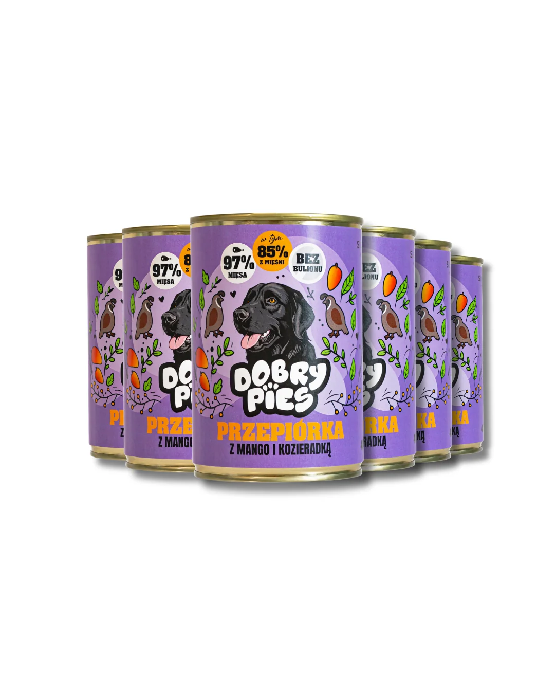 Dobry Pies indyk, przepiórka adult 400 g × 12