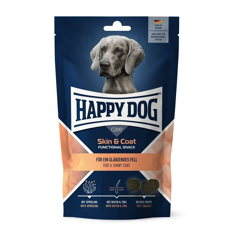 Happy Dog Care Snack Skin & Coat kaczka adult 100 g