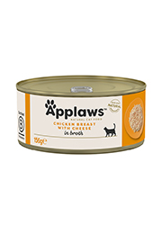 Applaws kurczak, ser w bulionie 156 g × 6