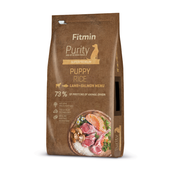Fitmin Purity Rice jagnięcina, łosoś puppy 2 kg