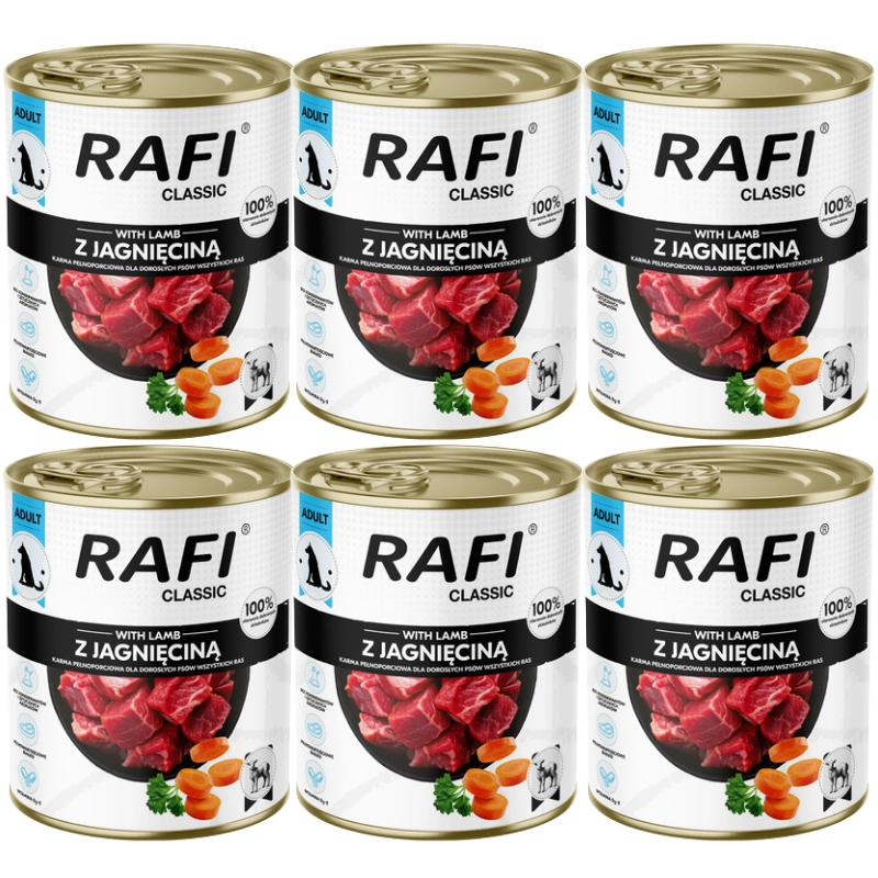 Dolina Noteci Rafi Classic jagnięcina 800 g × 6
