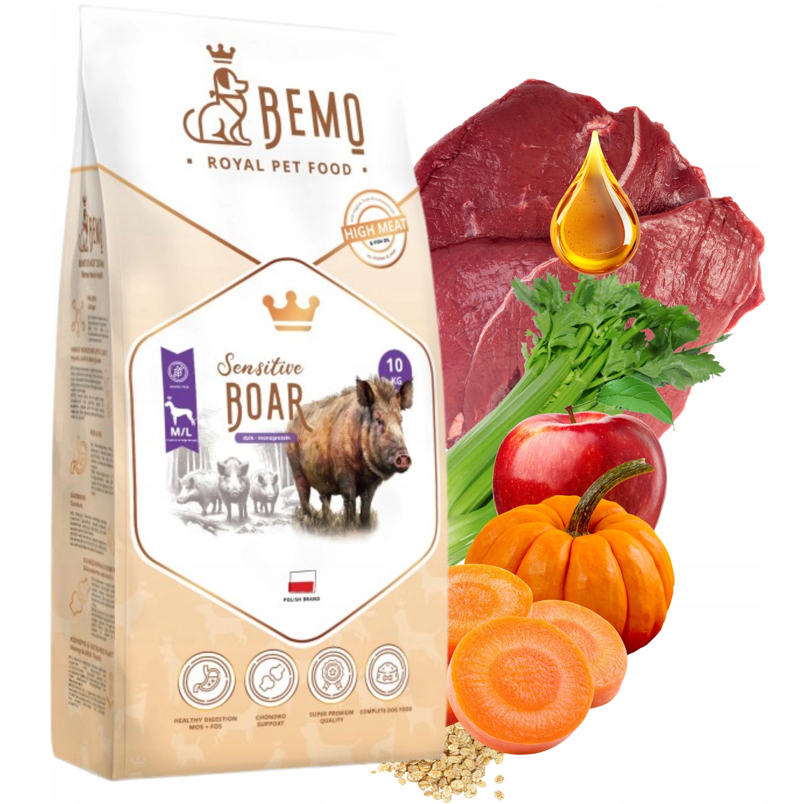 Bemo Sensitive dziczyzna adult średnie rasy, duże rasy 10 kg