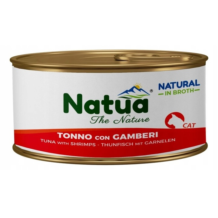Natua Natural tuńczyk z krewetkami w bulionie 85 g